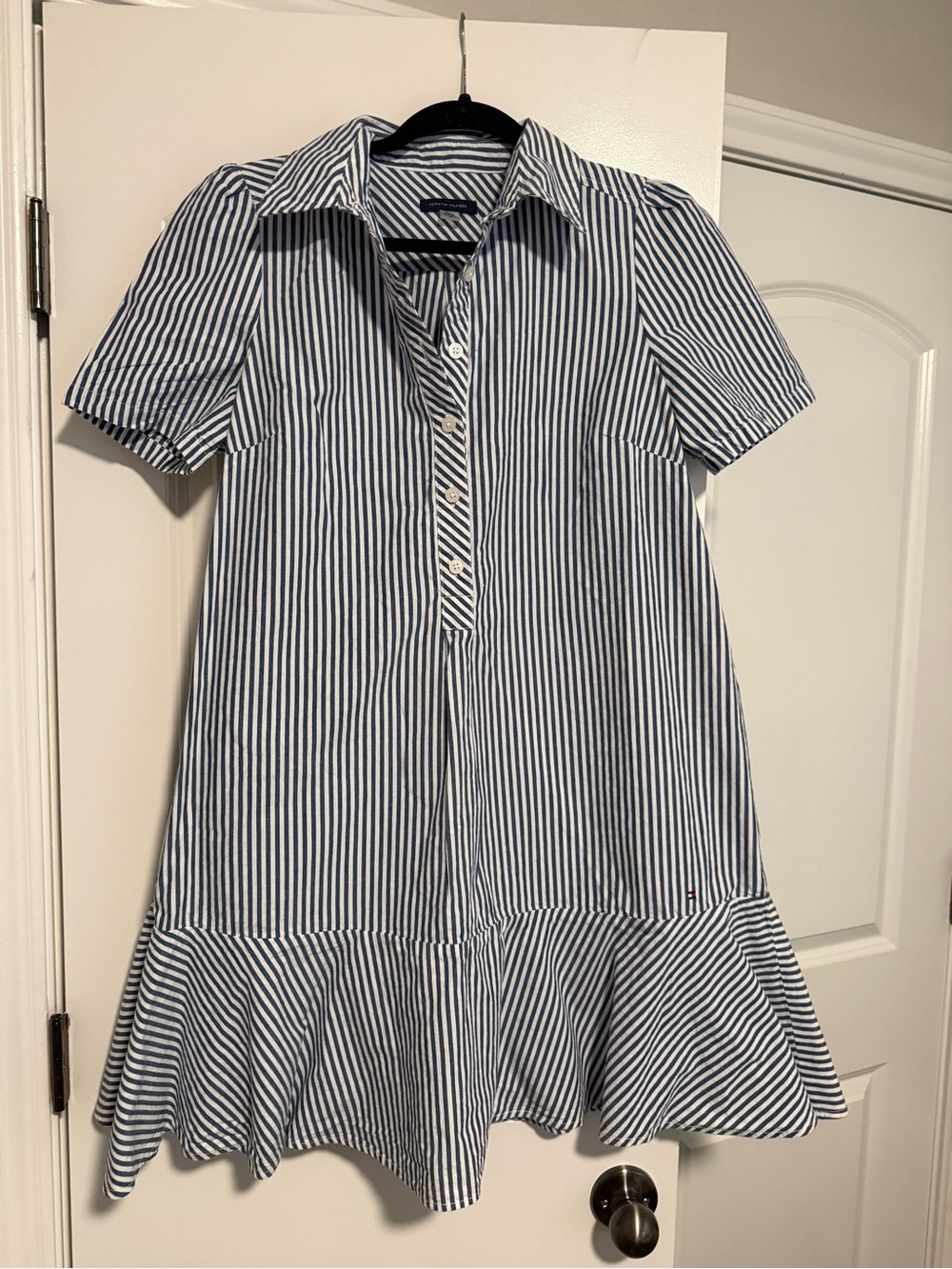 Women's striped short sleeve dress